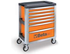 BETA - Wózek narzędziowy C39 aluminium z 7 szufladami pomarańczowy - 3900/C39-7/O