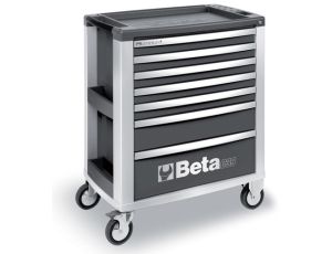BETA - Wózek narzędziowy C39 aluminium z 7 szufladami szary - 3900/C39-7/G