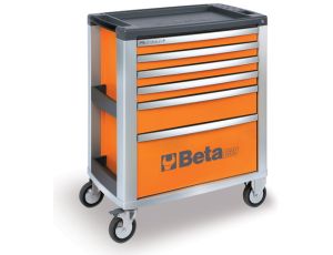 BETA - Wózek narzędziowy C39 aluminium z 6 szufladami pomarańczowy - 3900/C39-6/O