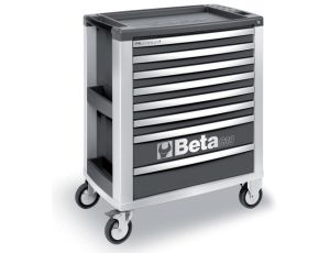 BETA - Wózek narzędziowy C39 aluminium z 8 szufladami szary - 3900/C39-8/G
