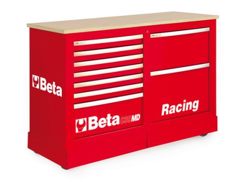 BETA - Wózek narzędziowy C39 typu Racing MD czerwony - 3900/C39MDR