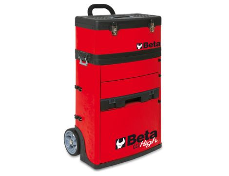 BETA - Wózek narzędziowy C41H dwuczęściowy czerwony - 4100/C41HR