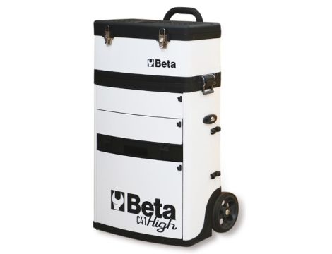 BETA - Wózek narzędziowy C41H dwuczęściowy biały - 4100/C41HW