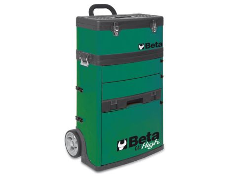 BETA - Wózek narzędziowy C41H dwuczęściowy zielony - 4100/C41HV