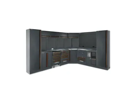 BETA - Zestaw mebli warsztatowych ze stalowym blatem system C45PRO Beta 4500/C45PRO/FX - 4500/C45PRO/FX