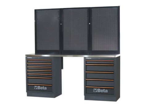 BETA - Blat roboczy MDF stal nierdzewna 2040 x 463 mm - 4500/C45PRO/BPX-2.0