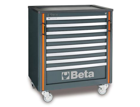 BETA - Wózek narzędziowy z 8 szufladami systemu C55 szary - 5500/C55C8
