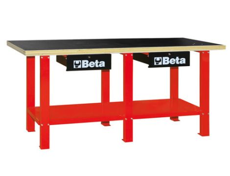 BETA - Stół warsztatowy C56W czerwony - 5600/C56WR