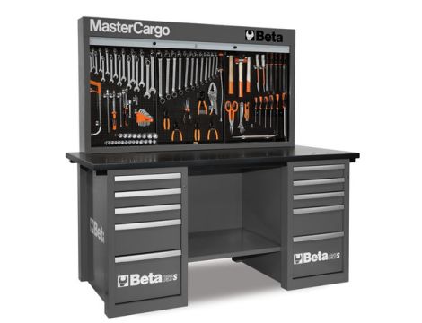 BETA - Stół z tablicą C57BG Mastercargo szary - 5700/C57S/B-G