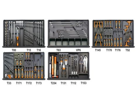 BETA - Zestaw 153 narzędzi do obsługi pojazdów - 5904VG/5T