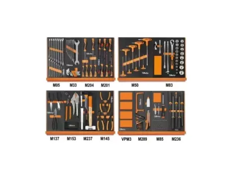 BETA - Zestaw 144 narzędzi we wkładach profilowanych miękkich do ogólnego użytku - 5904VU/2M