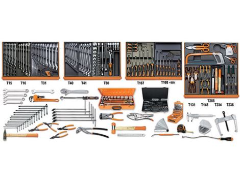 BETA - Zestaw 261 narzędzi przemysłowych do konserwacji do C30S - 5910VI/3T