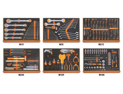 BETA - Zestaw 214 narzędzi we wkładzie do naprawy pojazdów - 5988U6/M