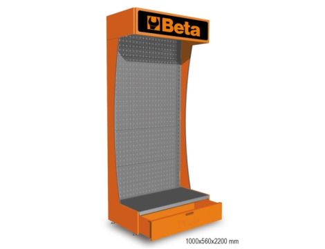 BETA - C68/9-REGAŁ WYSTAWIENNICZY PRZYŚCIENNY - C68/9