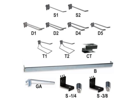 BETA - Półka na przetyczki kluczy rurowych do regałów C68 - 6888/CT