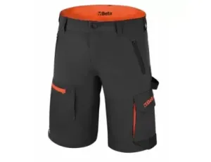 BETA - Spodnie robocze stretchowe krótkie z kieszeniami szare 7661G Rozmiar XXXL - 076610006