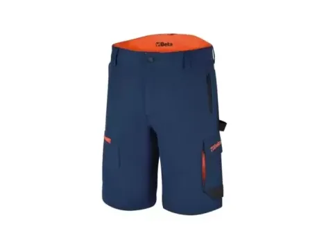 BETA - Spodnie robocze stretchowe krótkie z kieszeniami granatowe 7661B Rozmiar M - 076610102