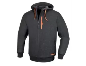 BETA - Bluza z kapturem zapinana na zamek szara 7665G Rozmiar XS - 076650100