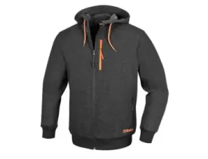 BETA - Bluza z kapturem zapinana na zamek szara 7665G Rozmiar XXXL - 076650106
