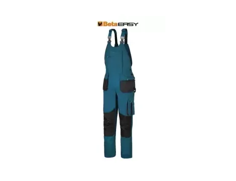 BETA - Spodnie robocze z szelkami EASY niebieskozielone (Seria 7903P) Rozmiar M  - 079030602