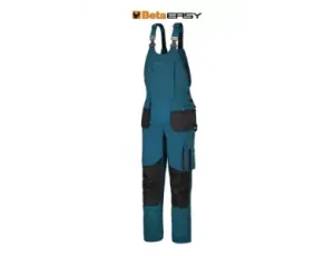 BETA - Spodnie robocze z szelkami EASY niebieskozielone (Seria 7903P) Rozmiar XL  - 079030604