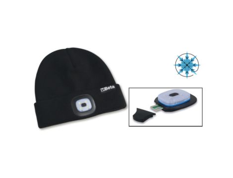 BETA - 7980L-CZAPKA ZIMOWA Z LAMPKĄ LED - 079800200
