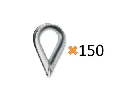 BETA - Kausze do lin, model lekki, ocynkowane 4mm 150 szt.  - 8020/S4