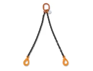 BETA - Zawiesie łańcuchowe z hakami samozatrzaskowymi 8mm/2m dwucięgnowe Klasa 8  - 8092SL/2/8MM/2M