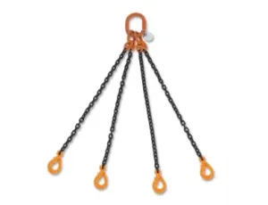 BETA - Zawiesie łańcuchowe z hakami samozatrzaskowymi 8mm/1m czterocięgnowe Klasa 8  - 8094SL/4/8MM/1M