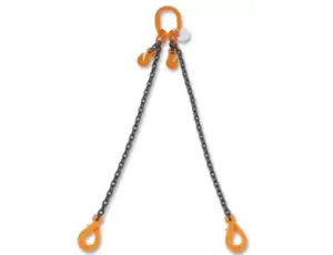 BETA - Zawiesie łańcuchowe z hakami samozatrzaskowymi i skracaczami 13mm/4m dwucięgnowe Klasa 8  - 8097SL/2/13MM/4M