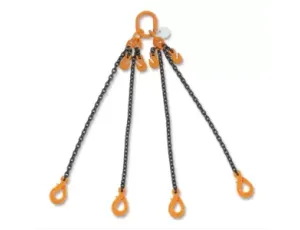 BETA - Zawiesie łańcuchowe z hakami samozatrzaskowymi i skracaczami 6mm/3m czterocięgnowe Klasa 8 - 8098SL/4/6MM/3M