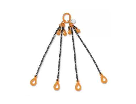 BETA - Zawiesie łańcuchowe z hakami samozatrzaskowymi i skracaczami 10mm/1m czterocięgnowe Klasa 8  - 8098SL/4/10MM/1M
