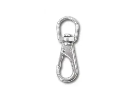 BETA - Hak karabinkowy z krętlikiem, stal nierdzewna (AISI 316) 12mm   - 8267/12