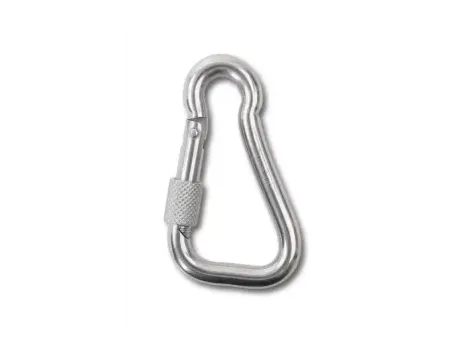 BETA - Hak karabinkowy asymetryczny z nakrętką zabezpieczającą, stal nierdzewna (AISI 316) 10x100mm  - 8276G/10X100