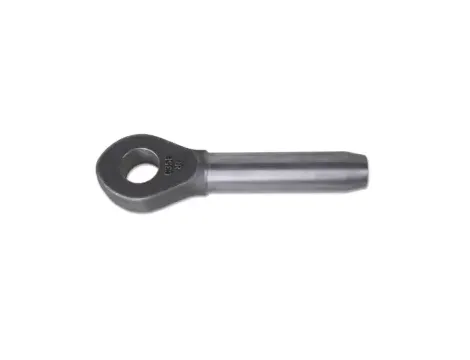 BETA - Końcówka kuta oczkowa czarna do bezpośredniego zaprasowania z liną stalową 19mm - 8702ZC/19