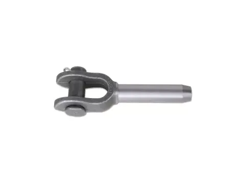BETA - Końcówka kuta widełkowa czarna do lin stalowych 6mm - 8709N/6