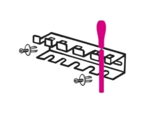 BETA - Uchwyt do pilników 1719BMA 1719BMD Q-T-P-M-R na 5 przegród z dwoma kołkami zabezpieczającymi  - 8888/S1719BM