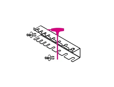 BETA - Uchwyt do 8 kluczy typu T serii 96T-97TTX z dwoma kołkami zabezpieczającymi  - 8888/S96T/8