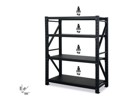 BETA - S4CB-REGAŁ Z 4 PÓŁKAMI WERSJA PODSTAWOWA - 8888/S4CB