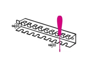 BETA - Wieszak do wkrętaków na 11 przegród z dwoma kołkami zabezpieczającymi  - 8888/SPG11