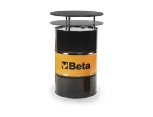 BETA - Stół z beczki blaszanej blat brzozowy - 9565T