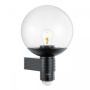 Lampa elewacyjna z czujnikiem ruchu i zmierzchu Steinel L 400 S PIR max.60W E27 IP44 IK03 230V czarna / szkło /tworzywo sztuczne - 2