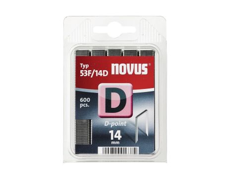 Zszywki typ D 53 F/14 D NOVUS super stabilne [600 szt.]