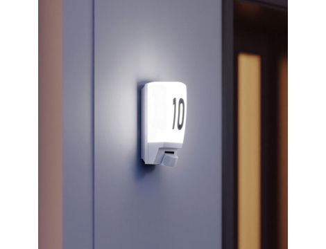 Lampa elewacyjna z czujnikiem ruchu i zmierzchu Steinel L 1 S PIR max.60W E27 IP44 IK07 230V biała / tworzywo sztuczne - 3
