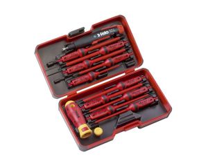 Zestaw wkrętaków VDE z kluczykiem do szafek elektrycznych FELO E-SMART INDUSTRY [13 cz.]