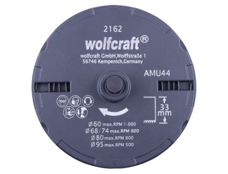 Otwornica uniwersalna 60,67,74,81,95 mm Wolfcraft - 3