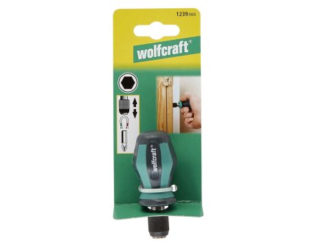 Wkrętak z uchwytem szybkomocującym na bity Wolfcraft - krótki - 2