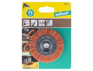 Szczotka tarczowa 75 mm Wolfcraft - pokryta nylonem / zgrubna - image 2