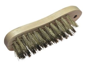 Szczotka ręczna 5-rzędowa 205 mm Wolfcraft - drut powlekany mosiądzem