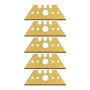 Ostrza trapezowe 52 / 0.65 mm Wolfcraft - pokryte tytanem [5 szt.] - 4